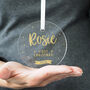 Personalised First Christmas Acrylic Decoration, thumbnail 3 of 5