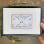 Original Personalised Dove Christmas Card, thumbnail 3 of 4