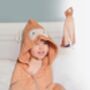 Personalised Cuddlemonkey Bamboo Soft Hooded Towel, thumbnail 2 of 9