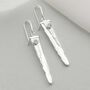 Sterling Silver Gemstone Waterfall Earrings, thumbnail 5 of 8