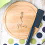 Personalised Birth Flower Cake Board Gift For Wife Friends, thumbnail 7 of 12