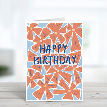 Floral Happy Birthday Card, 2 of 3