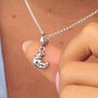 Croissant Charm Necklace, Sterling Silver Or 18ct Gold Plated, thumbnail 1 of 12