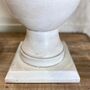 Antiqued White Wash Tall Urn Table Lamp Base, thumbnail 6 of 11