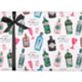 Mother's Day Wrapping Paper With Gin Design, Three Sheet Pack, thumbnail 3 of 3