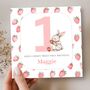 Strawberry 1st Birthday Card, Pink Birthday Card For Daughter, Granddaughter, Any Relationship, thumbnail 1 of 3