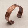 Handmade Hammered Copper Cuff Bracelet, thumbnail 4 of 5