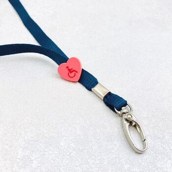 Disability Symbol Heart Pin Badge, 4 of 10