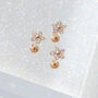 14 Carat Gold Daisy Labret Stud Earring, thumbnail 4 of 7