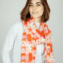 Fine Wool Cat Print Scarf, thumbnail 5 of 8