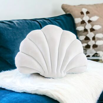 Soft Velvet Shell Shape Cushions, 7 of 11