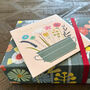 Silver Foiled Bunch Of Flowers Birthday Card, thumbnail 5 of 5