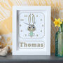 Personalised New Baby Bunny Clock, thumbnail 5 of 12