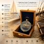 Vintage Spencer Brass Compass With Wooden Box, thumbnail 6 of 11