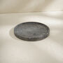 Handcrafted Black Round Marble Styling Tray, thumbnail 1 of 3