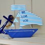 Personalised Anniversary Sail Boat Greetings Card, thumbnail 5 of 9