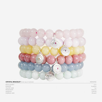 Birthstone Evil Eye Beaded Bracelet, 2 of 6