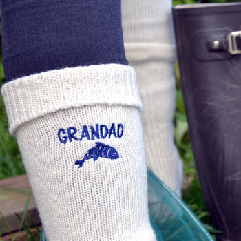 Personalised Embroidered Fishing Socks, 2 of 7