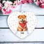 Personalised Chow Chow Wearing A Red Bandana, thumbnail 1 of 2