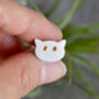 Cat Cufflinks With Citrine Eyes, thumbnail 4 of 4