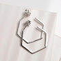 Sterling Silver Hexagon Studs, thumbnail 1 of 6