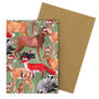 Christmas Sylvan Forest Animals Print Greetings Card, thumbnail 4 of 7