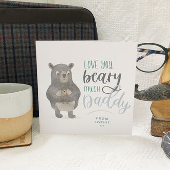 Love You Beary Much Daddy Father's Day Card, 2 of 2