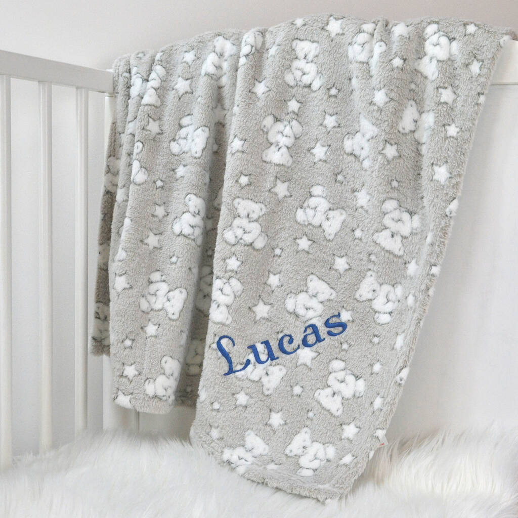 Personalised Mink Fleece Baby Blanket By D Caro