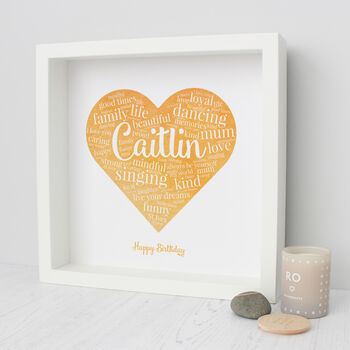 Personalised 70th Birthday Watercolour Word Art Gift, 7 of 10