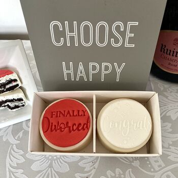 'Finally Divorced' Chocolate Covered Oreo Twin Gift, 3 of 12
