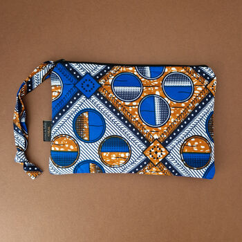 Large African Print Zip Pouch | Bolande Print, 5 of 7