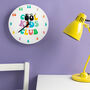 Cool Kids Club Bright Bedroom Wall Clock, thumbnail 2 of 2