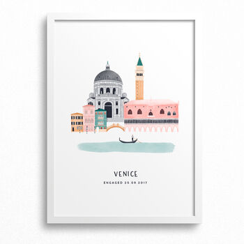 Personalised Venice City Print, 7 of 9