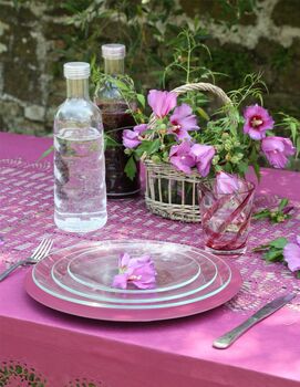 Cranberry Tuscany Tablecloth, 2 of 12