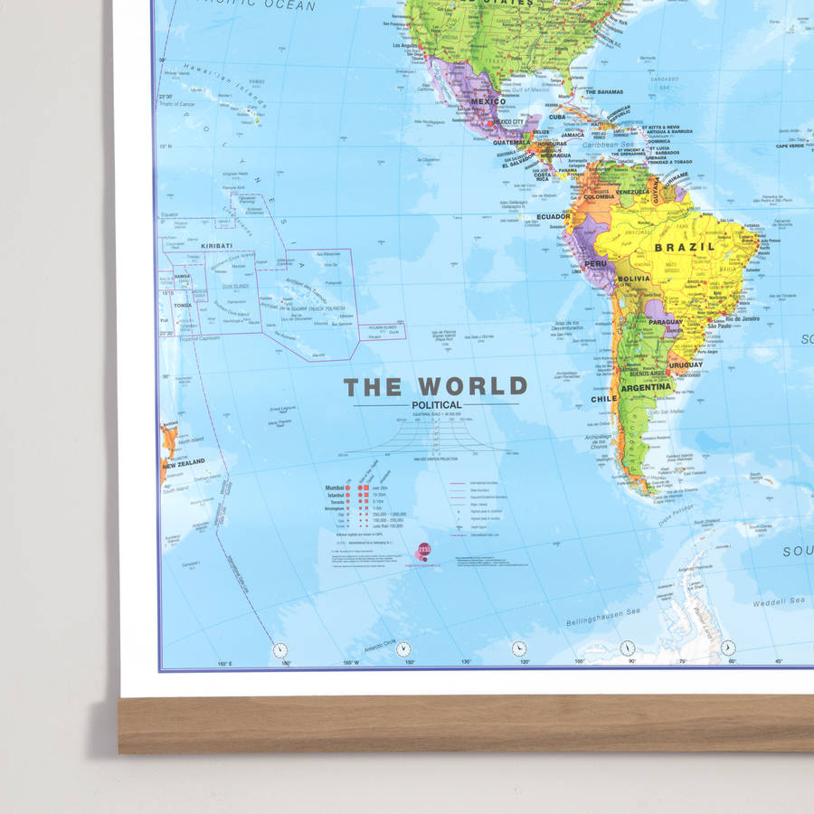 World Map Print By Maps International