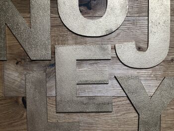 Personalised Signs , Gold Metal Letters , Make Any Word, 6 of 12