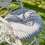 Round Cotton Stripe Garden Seat Pads, thumbnail 1 of 5