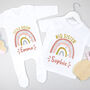 Personalised Rainbow Big And Little Sister Brother Set, thumbnail 11 of 12