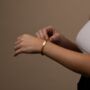 Personalised Gold Byzantine Wheat Bracelet, thumbnail 2 of 9