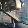 Lapis Lazuli Crystal Rear View Mirror Car Charm, thumbnail 5 of 12