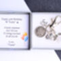 30th Birthday Lucky Sixpence Charm Keyring, thumbnail 1 of 3