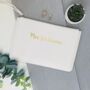 Personalised Bride Mrs Wristlet Pouch, thumbnail 1 of 9