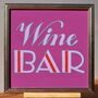 Wine Bar Interior Wall Art Typography Sign, thumbnail 5 of 6