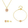 Brooklyn Rose Quartz And Gold Plated Jewellery Set, thumbnail 6 of 6