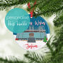 Personalised Old Trafford Bauble, Man Utd Gift, thumbnail 1 of 4