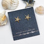 9ct Gold Starfish Earrings, thumbnail 1 of 9
