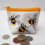 Small Leather Coin Purse With Bees, thumbnail 2 of 5