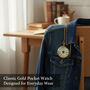 Personalised The Balmoral Pocket Watch With Case A Birthday And Anniversary Gift, thumbnail 7 of 12