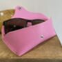Personalised Pink Leather Sunglasses Case, thumbnail 3 of 12