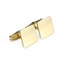 9ct Gold Plain Square Swivel Back Cufflinks, thumbnail 3 of 5